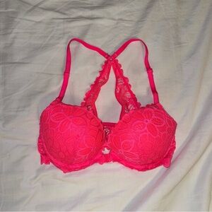 Victoria's Secret Pink Lace Push-Up Bra 32D